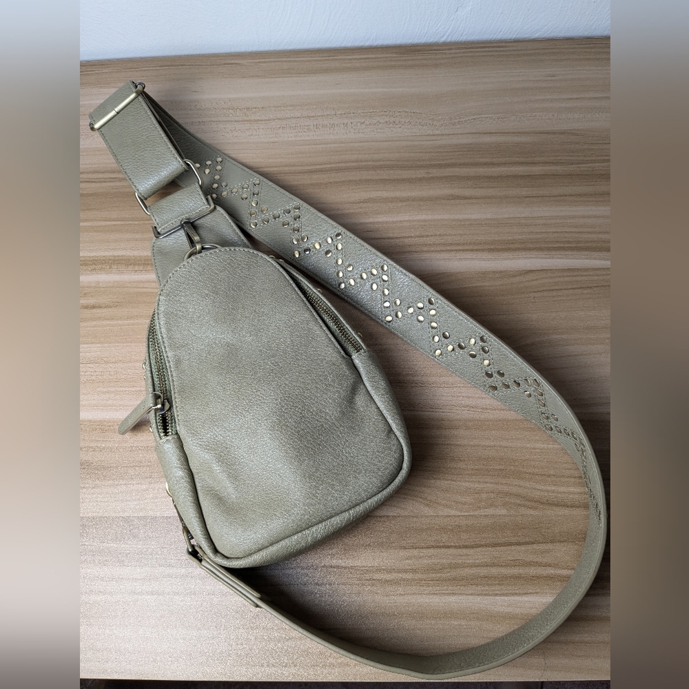 Anthropologie Urban Originals Olive Green Sling Bag
